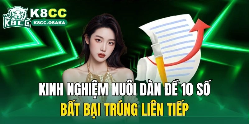 Kinh nghiệm nuôi dàn đề 10 số bất bại trúng liên tiếp